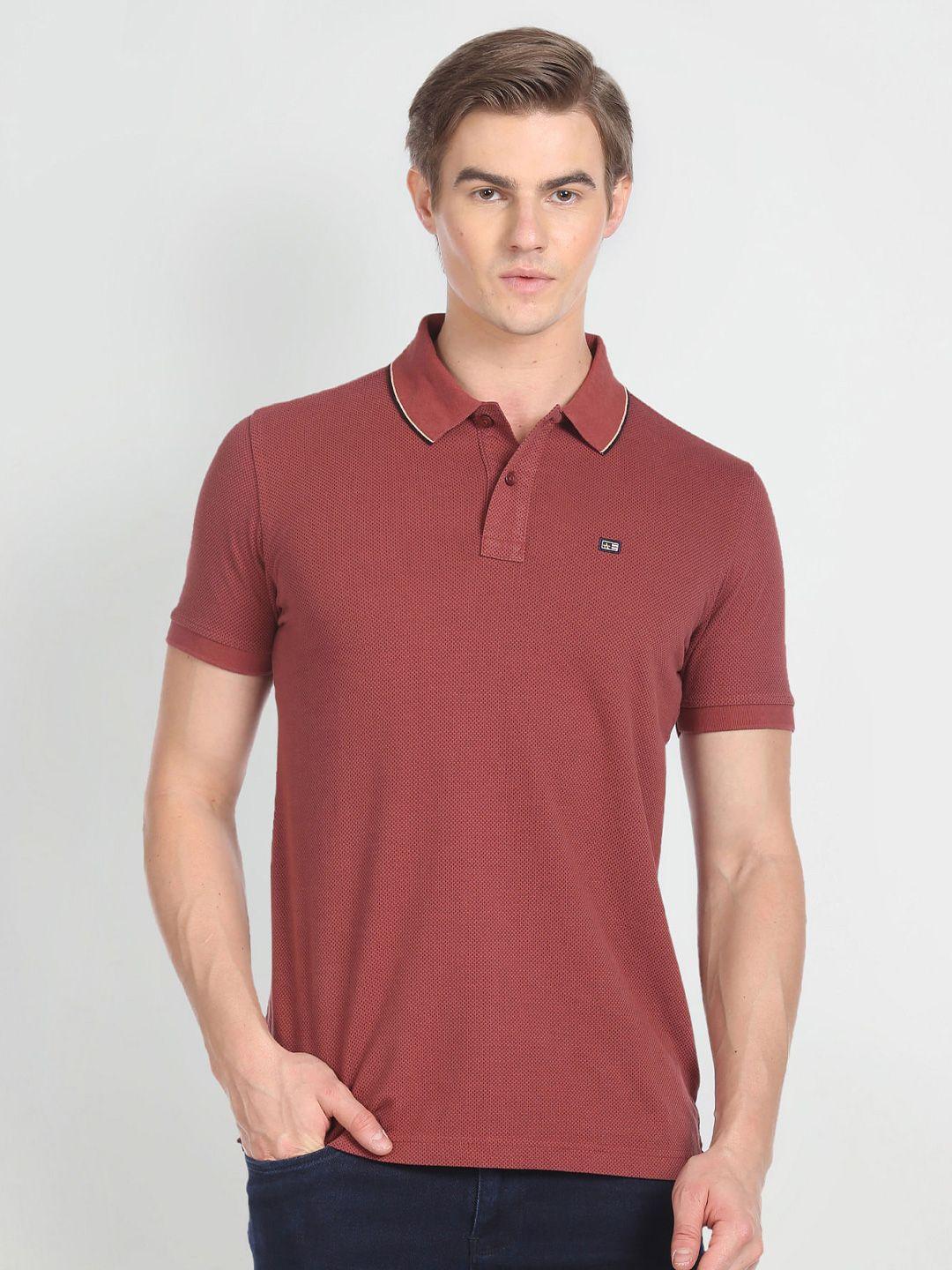 arrow sport men polo collar cotton t-shirt