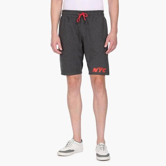 arrow sport men printed elasticated athletic shorts