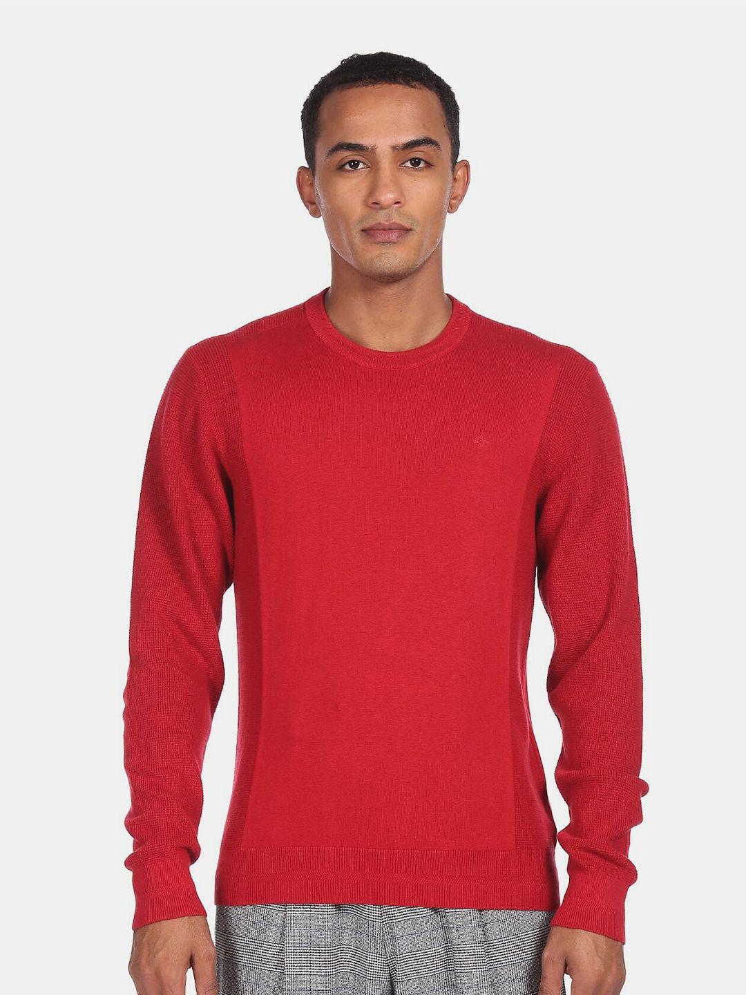 arrow sport men red sweaters