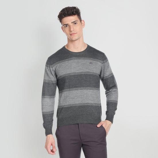 arrow sport men striped sweater