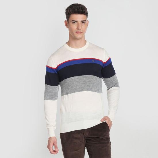 arrow sport men striped sweater