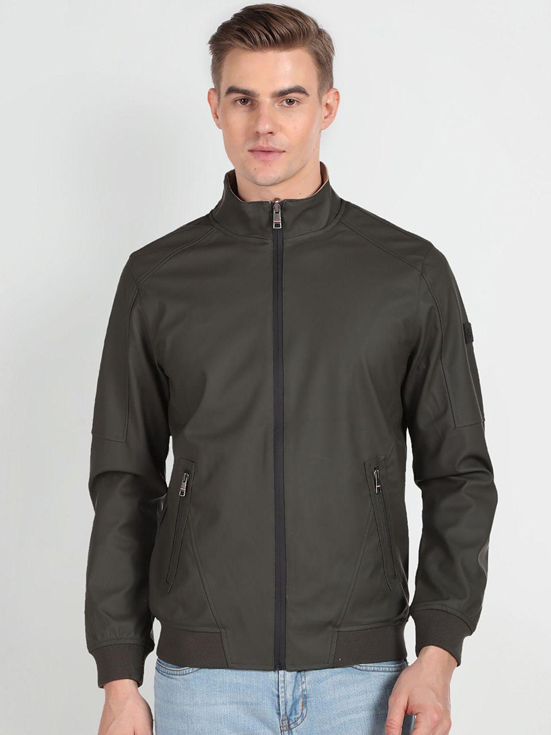 arrow sport mock collar bomber jacket