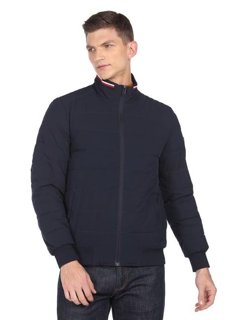 arrow sport navy regular fit jacket