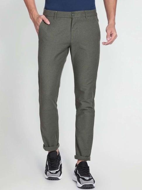 arrow sport olive slim fit chinos