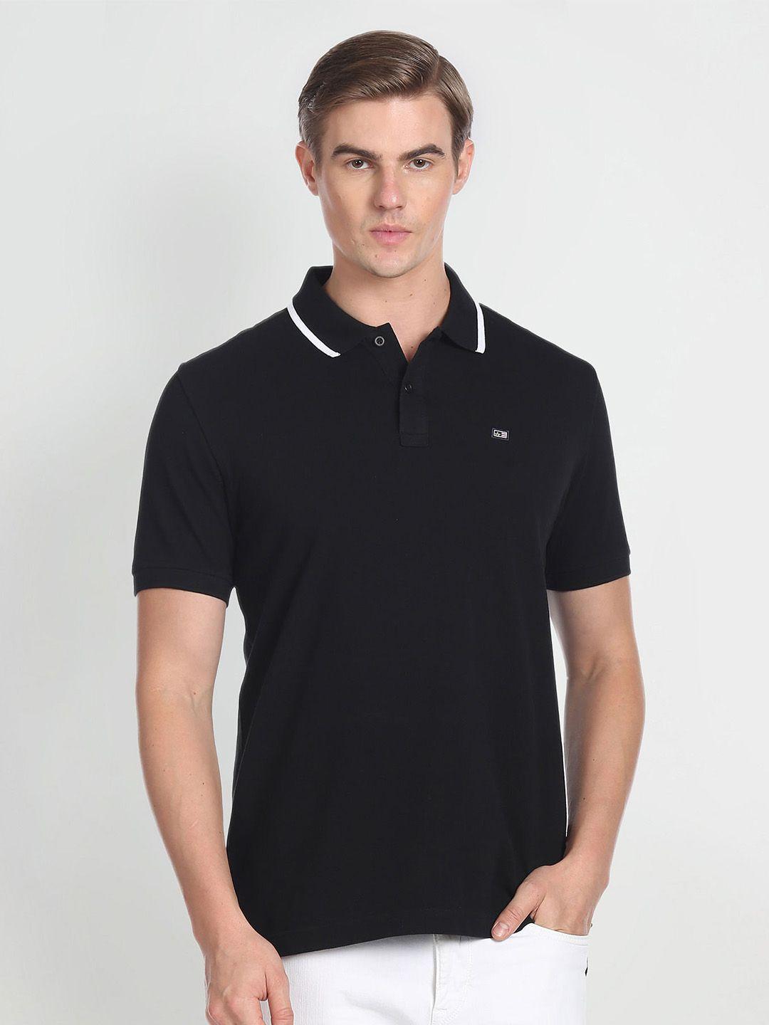 arrow sport polo collar cotton t-shirt