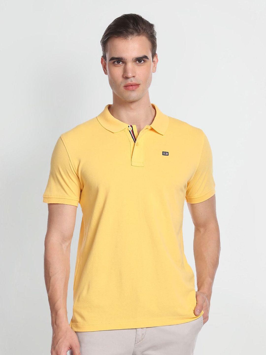 arrow sport polo collar pure cotton t-shirt