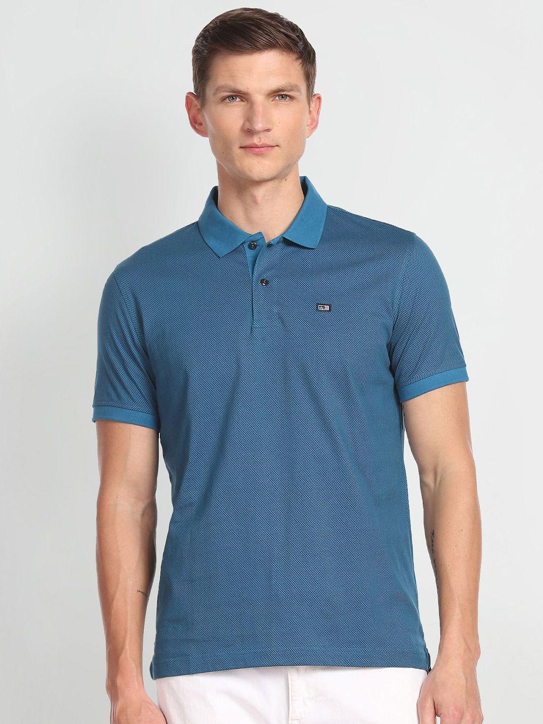 arrow sport polo collar pure cotton t-shirt