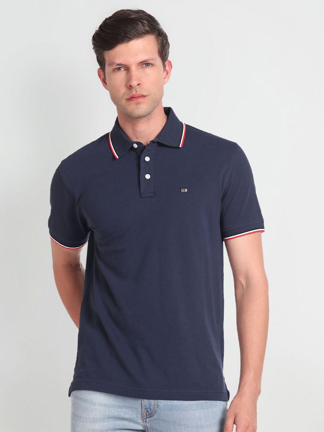 arrow sport polo collar pure cotton t-shirt