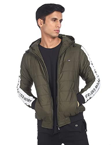 arrow sports men's casual jacket (asacojk4791_dark green_m)