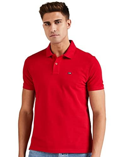 arrow sports men's solid regular fit t-shirt (asaats3558ct_red l)