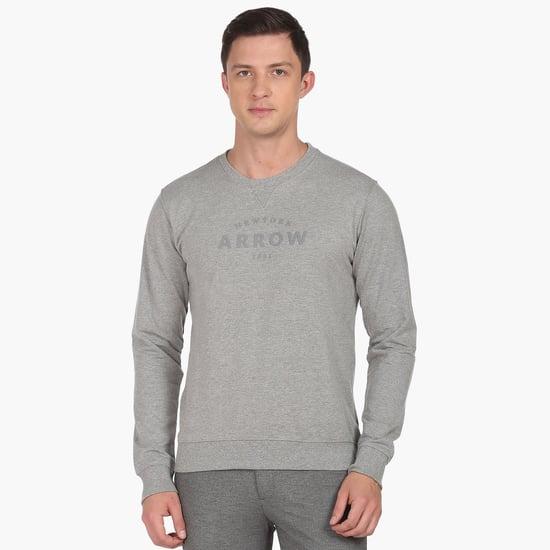 arrow sports men heathered sweatshirt