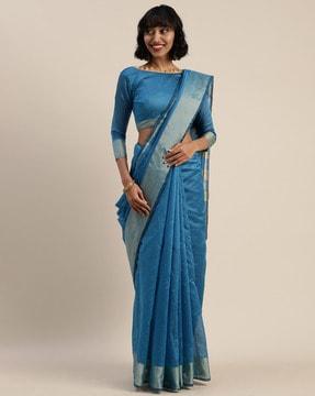 art silk saree with zari border