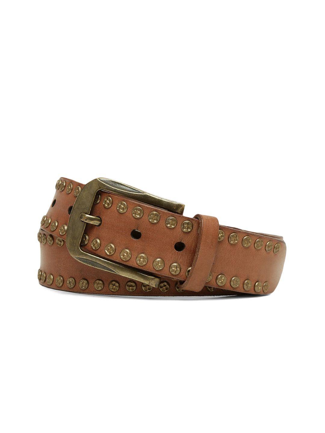 art n vintage men embellished leather belt