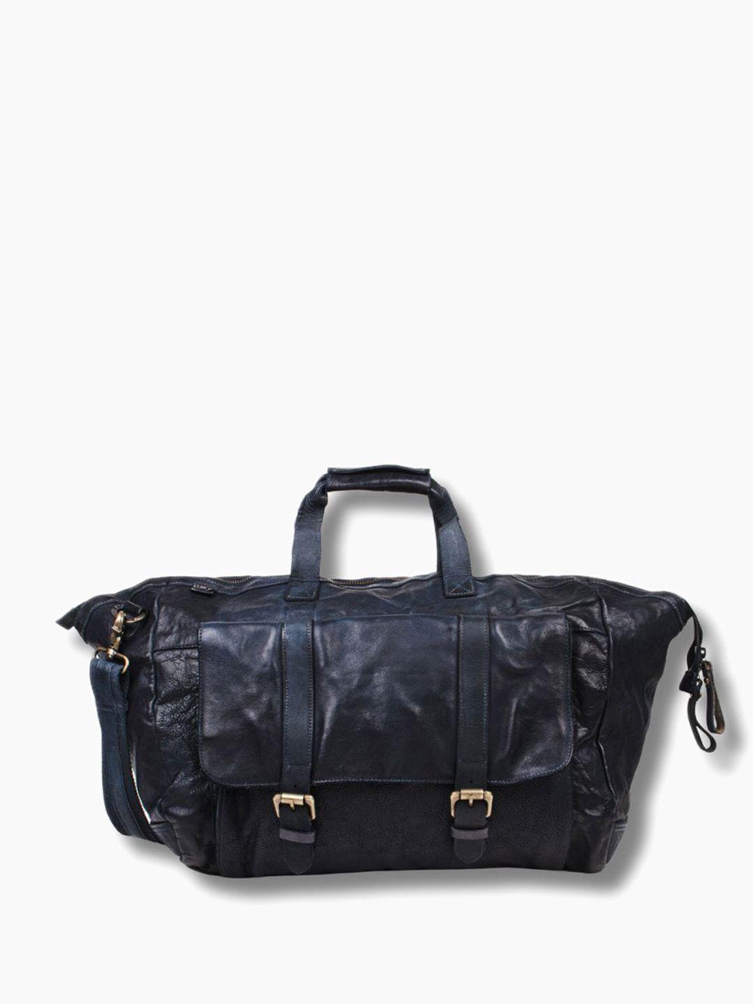 art n vintage unisex water-resistant large weekender leather duffel bag