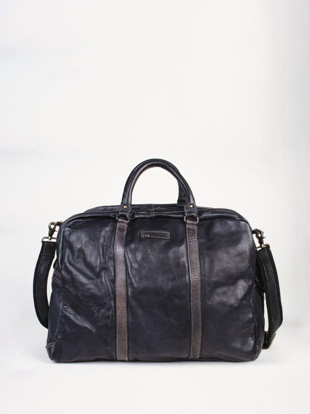 art n vintage unisex water-resistant large weekender leather duffel bag