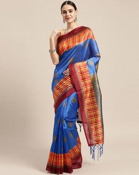 art silk printed saree