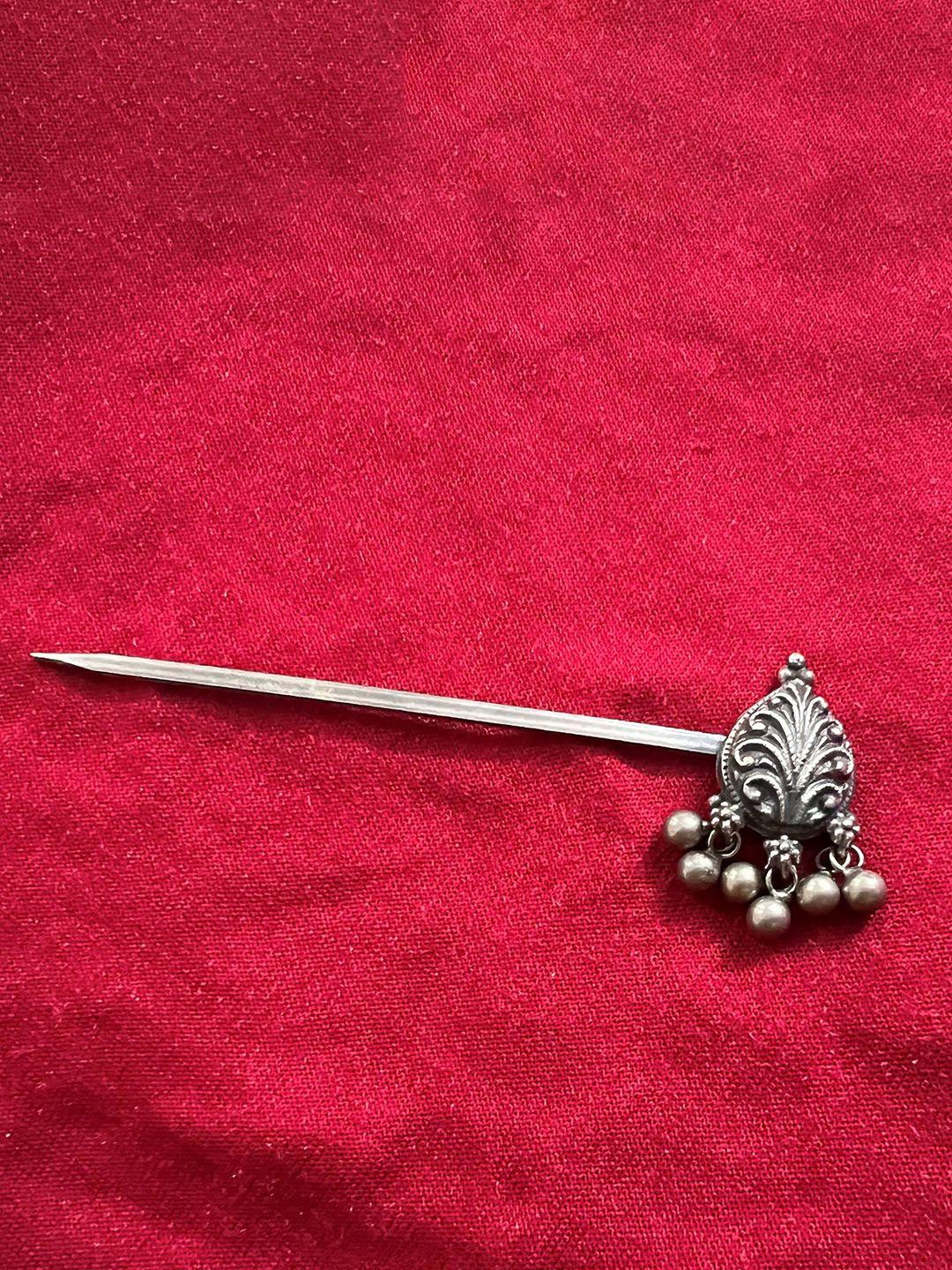 arte jewels 925 silver oxidised bun pin