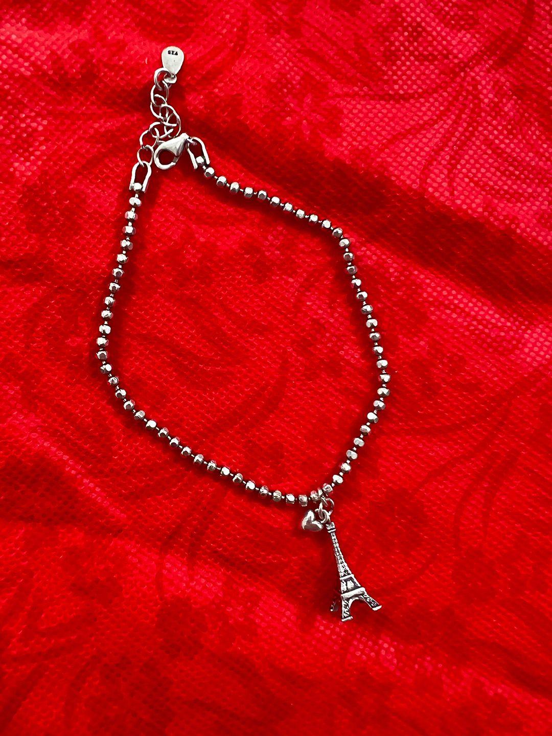 arte jewels silver-plated charm bracelet