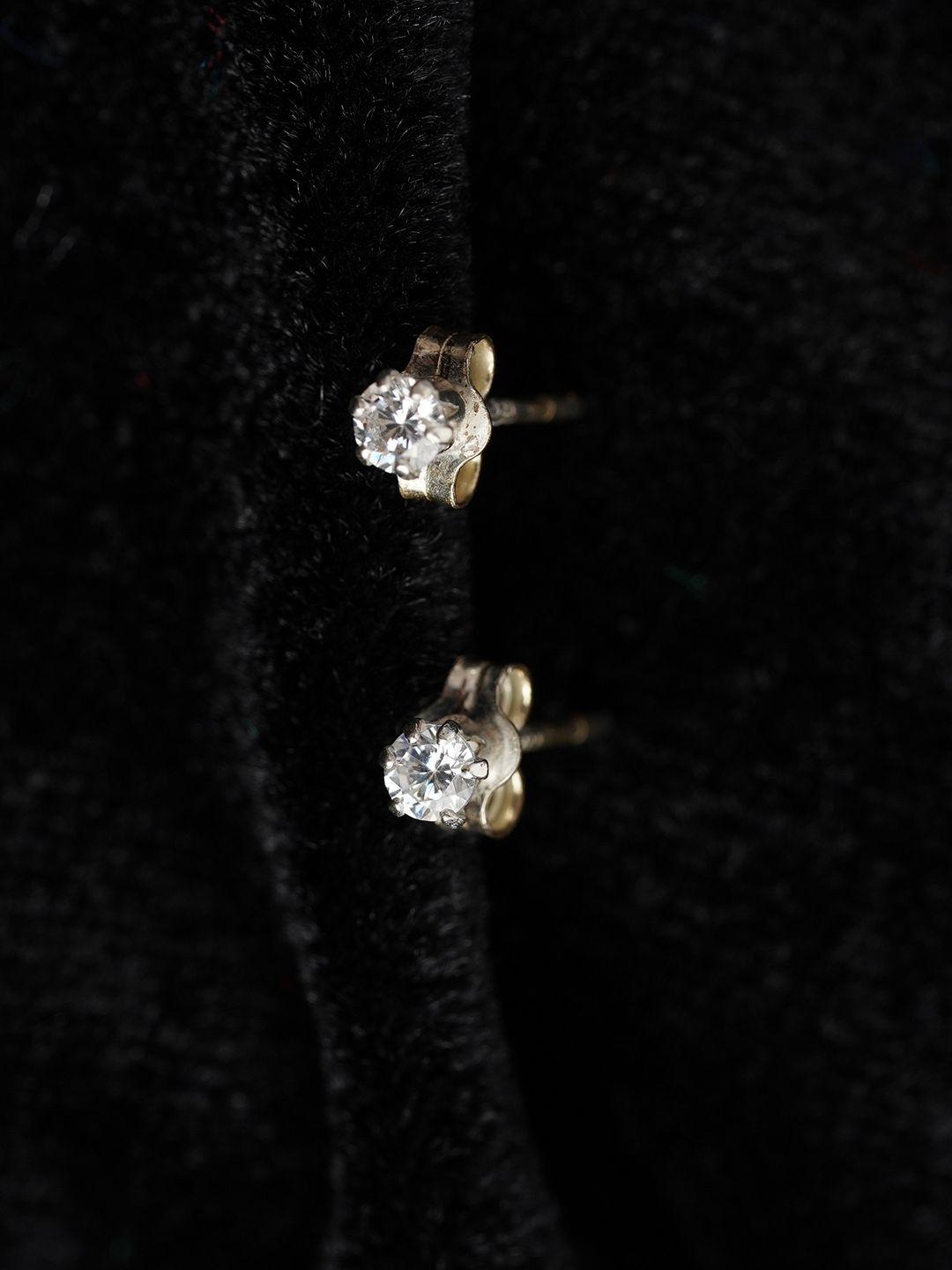 arte jewels silver-plated classic studs earrings