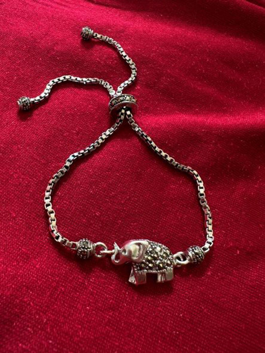 arte jewels women silver charm bracelet