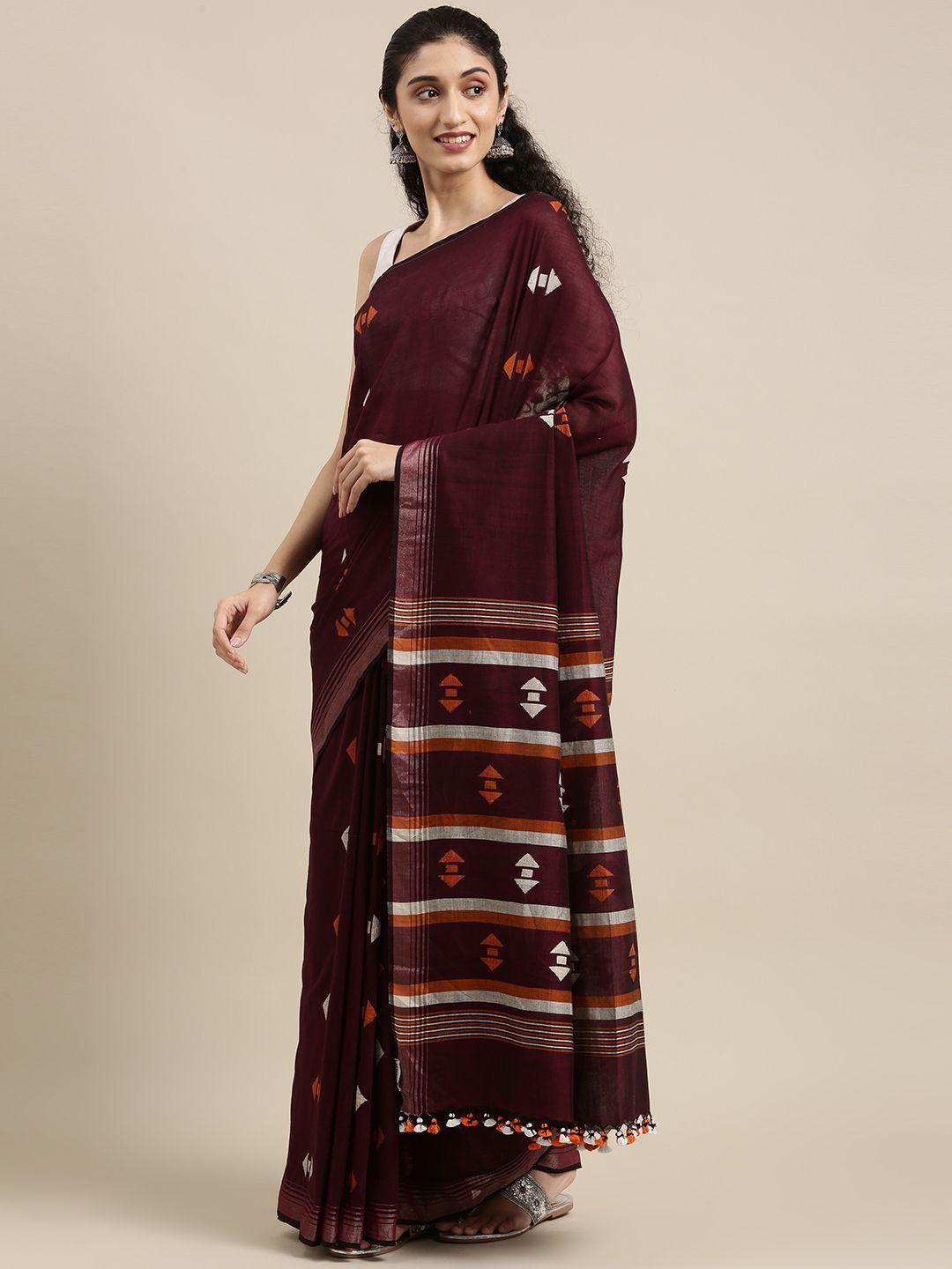arteastri pure cotton jamdani saree with blouse piece