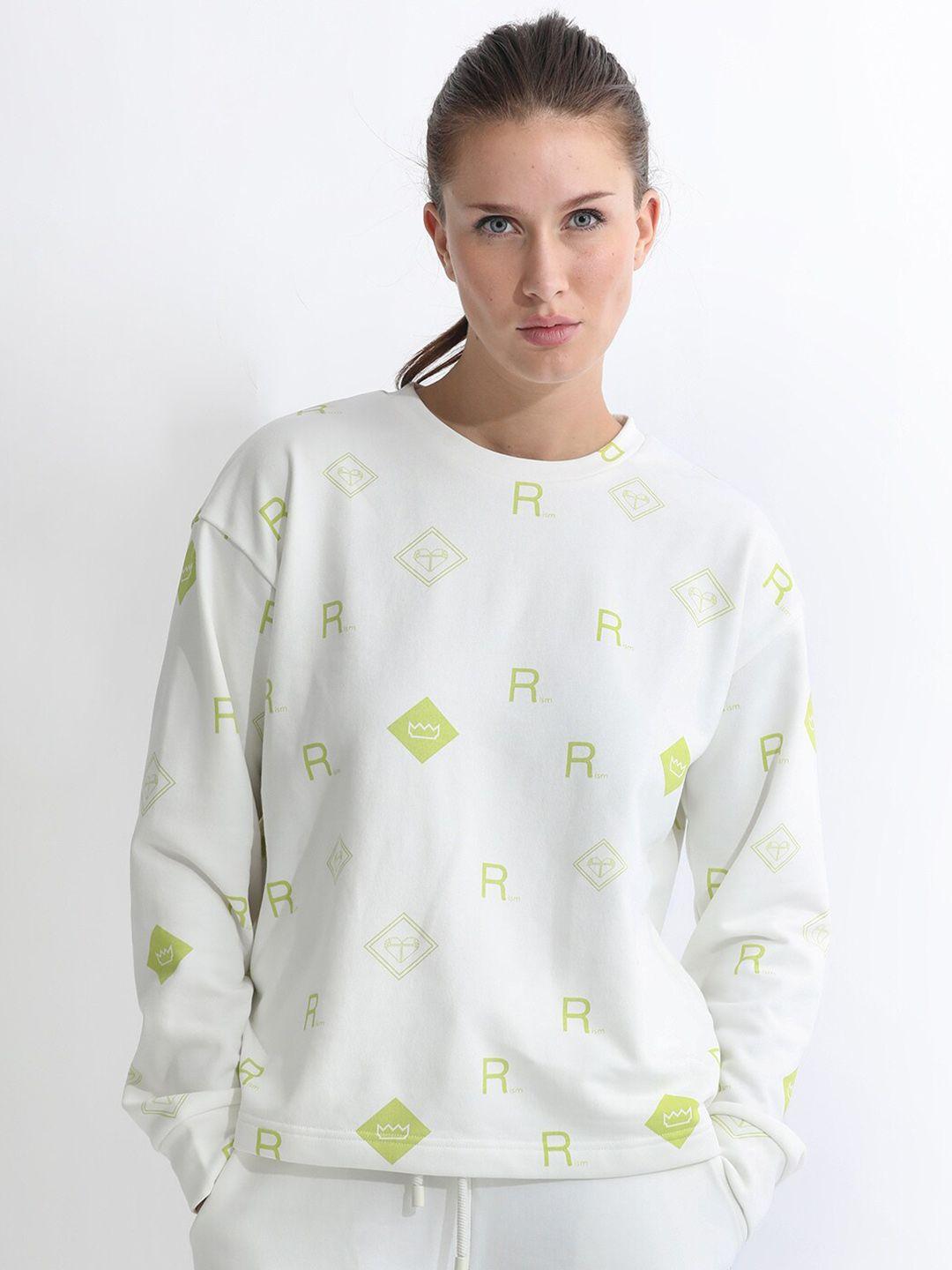 articale conversational printed cotton sweatshirt