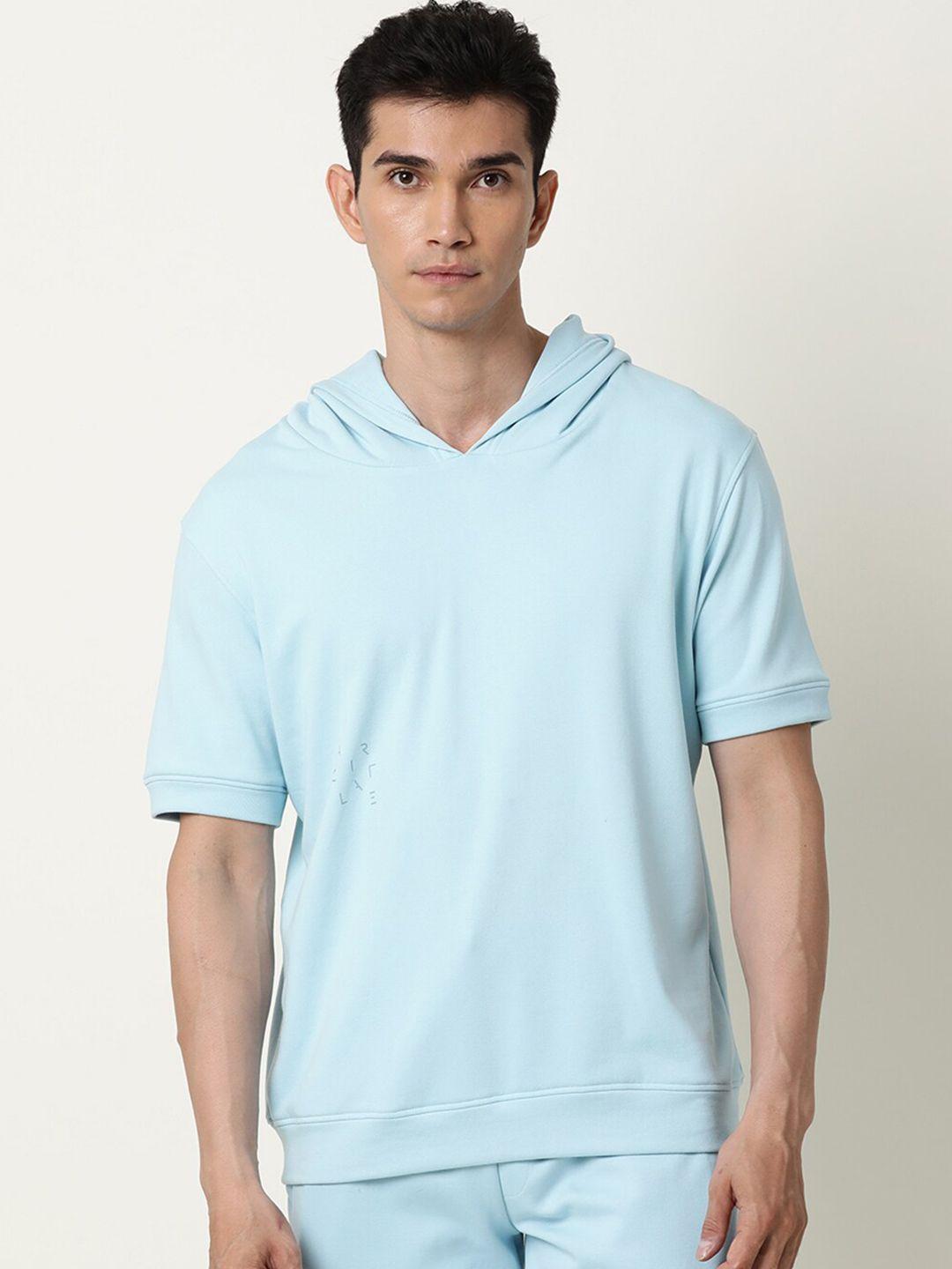 articale men blue slim fit t-shirt