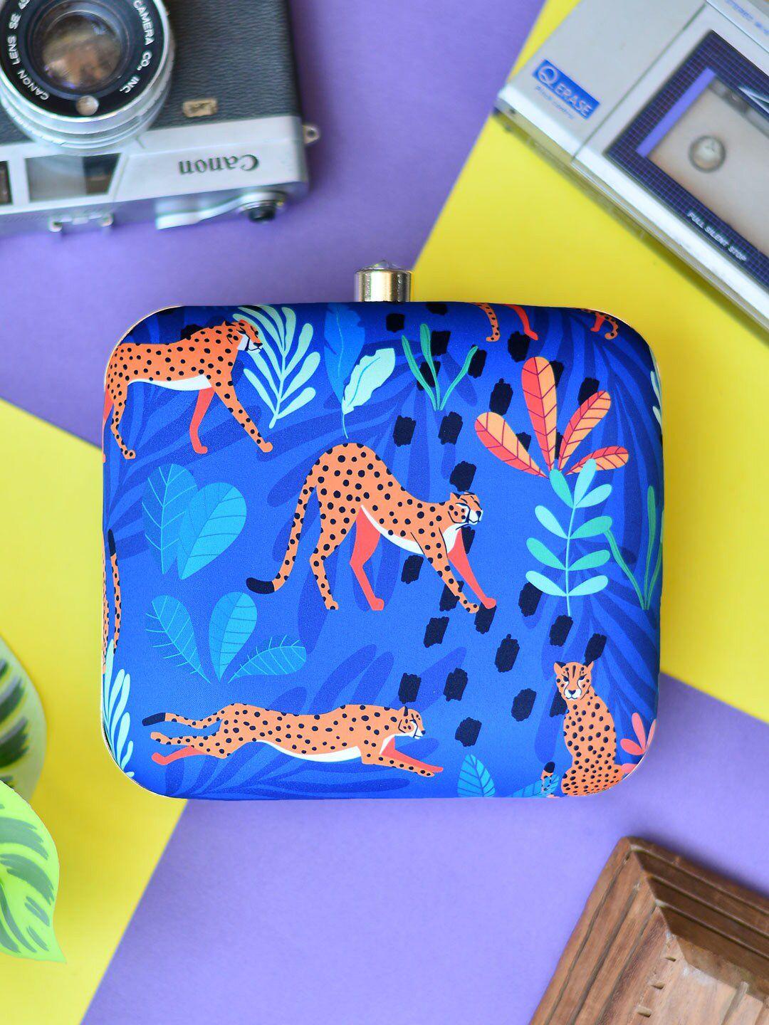 artklim printed box clutch