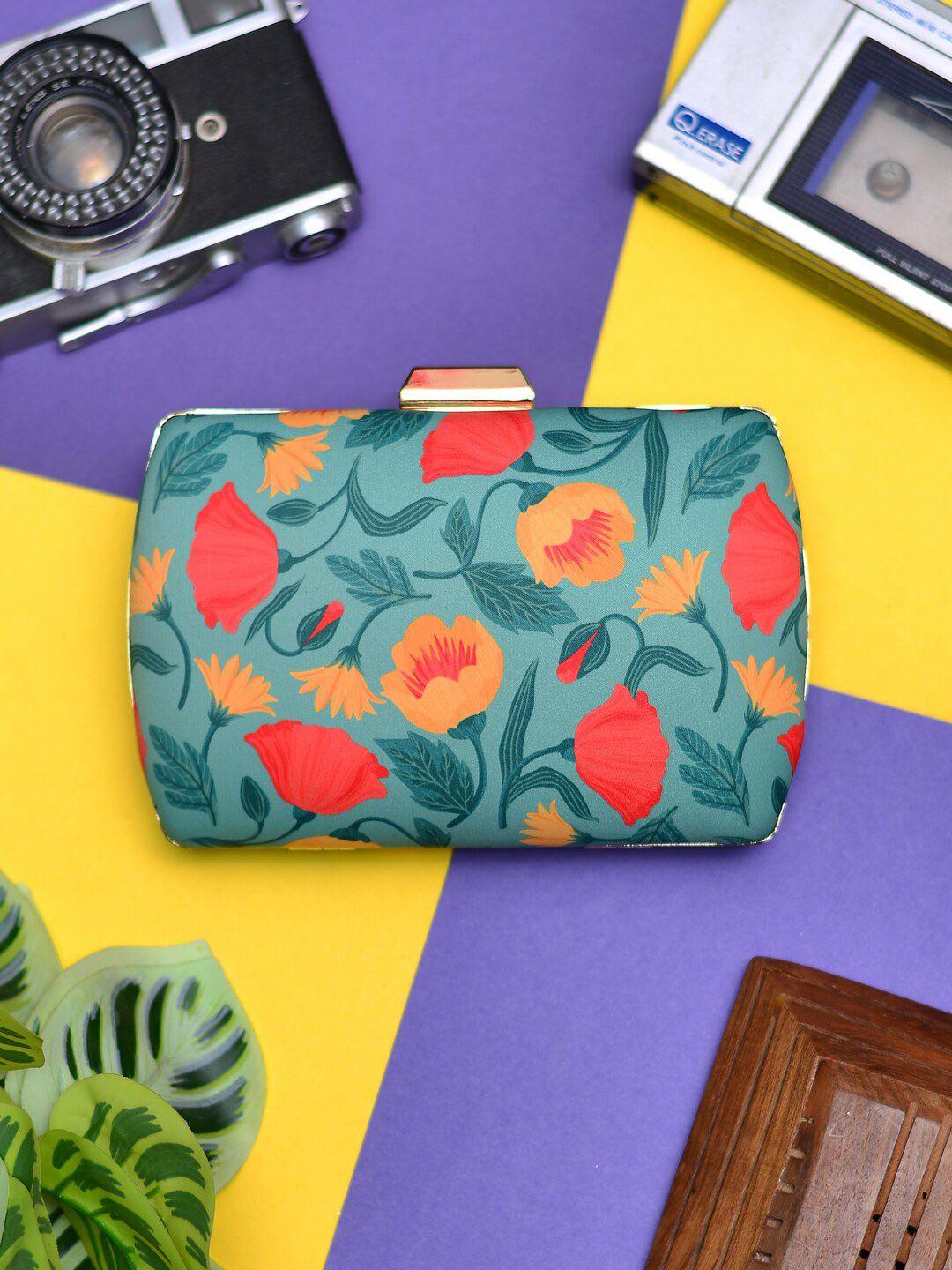 artklim printed box clutch