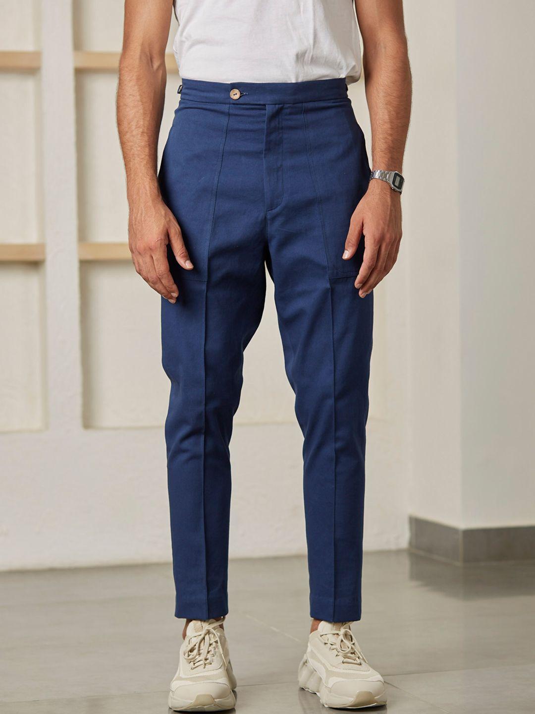 artless men tailored tapered fit hemp chino trousers