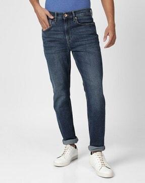 arvin slim fit mid-wash jeans