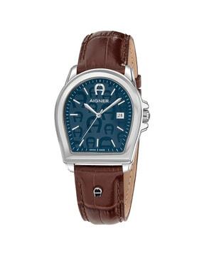 arwga4810006 analogue watch with leather strap