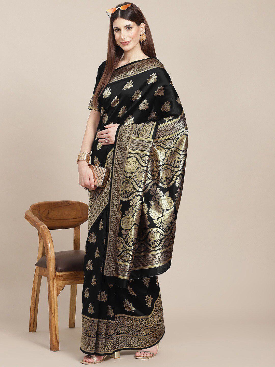 aryanari woven design floral zari banarasi saree