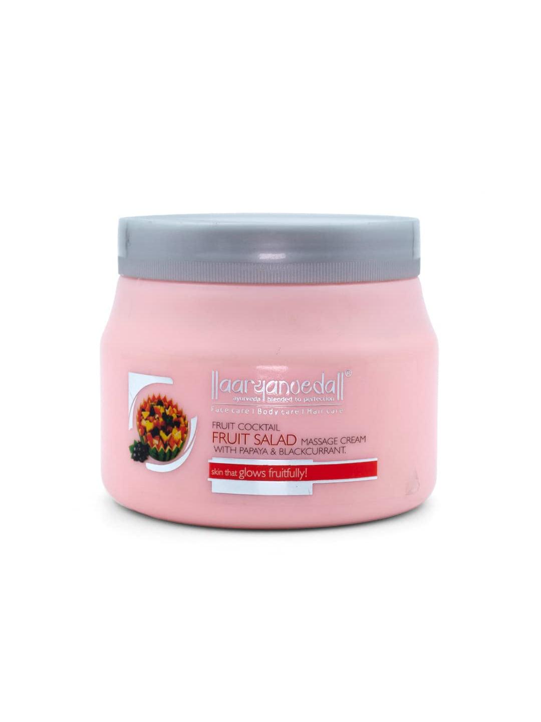 aryanveda fruit salad massage cream for enhancing skin elasticity & healthy skin - 400 g