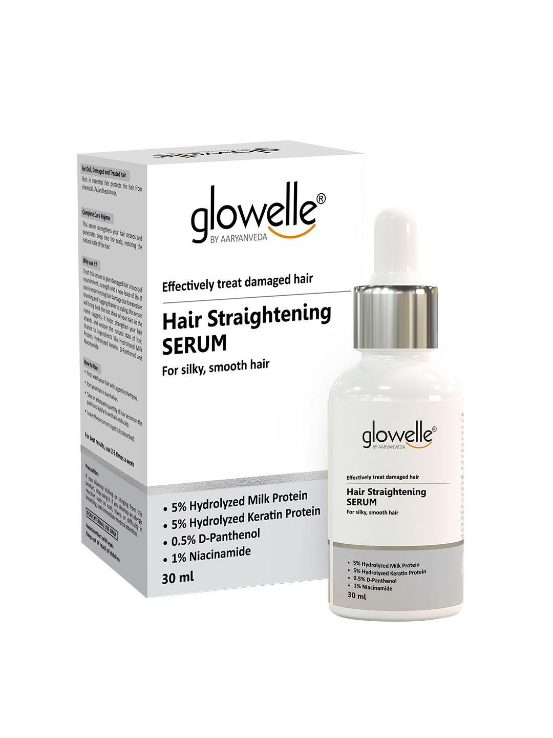 aryanveda glowelle hair straightening serum