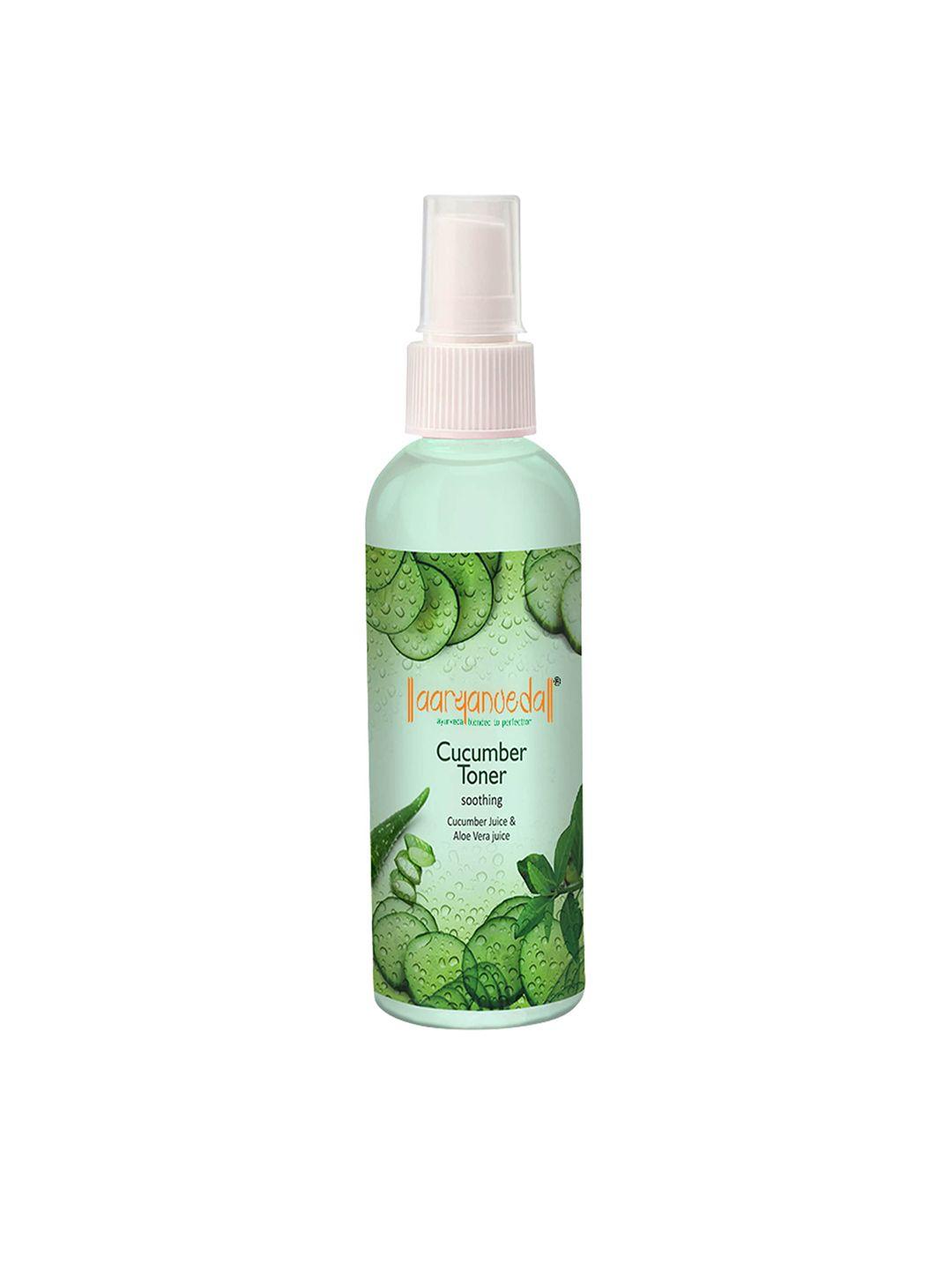 aryanveda cucumber face toner for glowing, dry skin & pores tightening - 100 ml