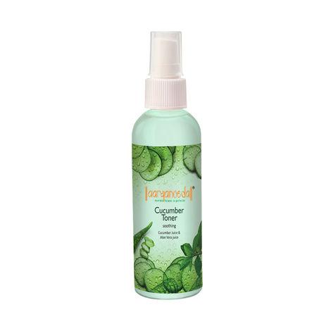 aryanveda cucumber face toner for glowing, dry skin & pores tightening with cucumber for men & women 100 ml (pack of 1)