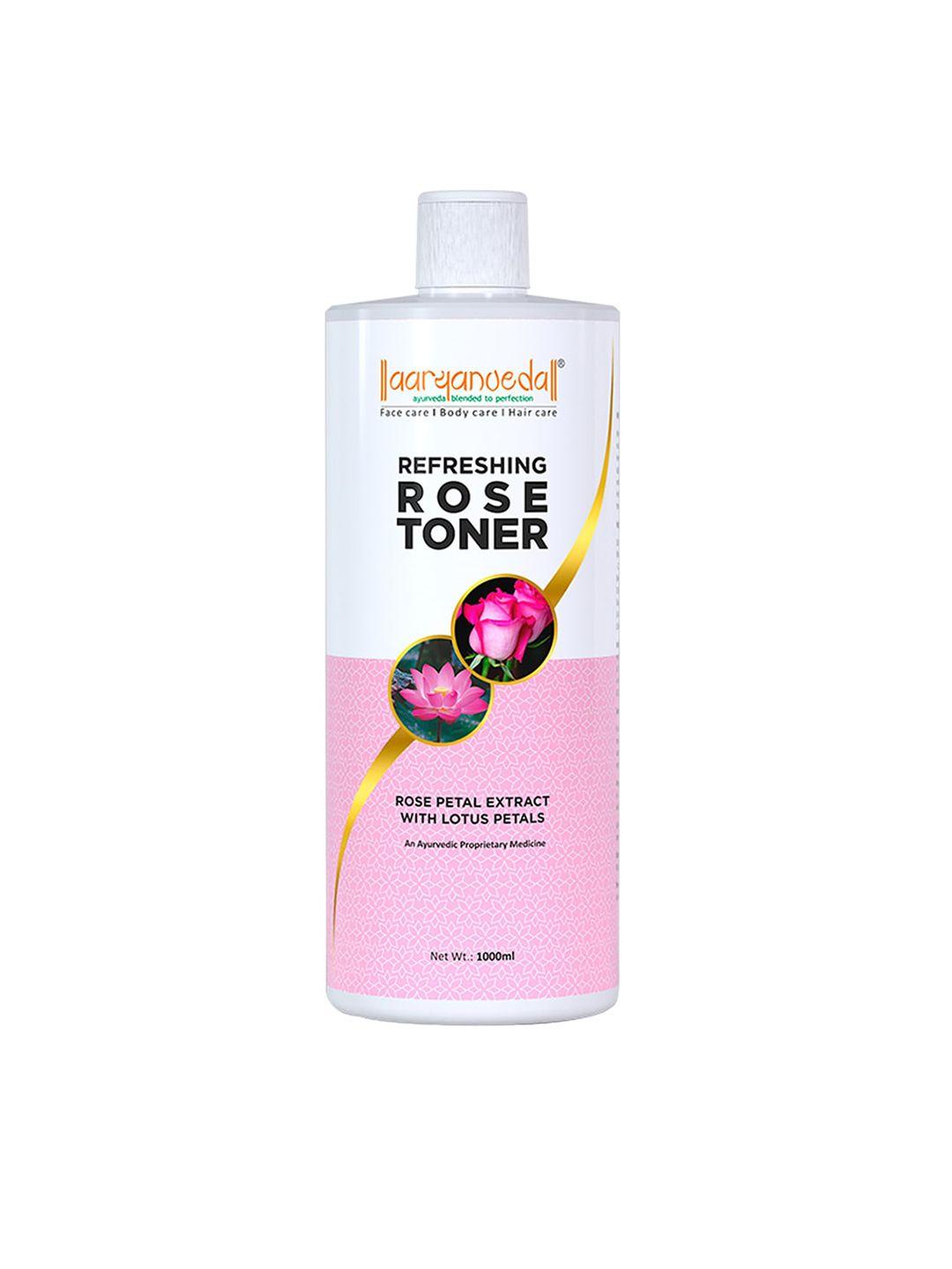 aryanveda face hydration rose toner for oil control & cleans pores - 1000 ml