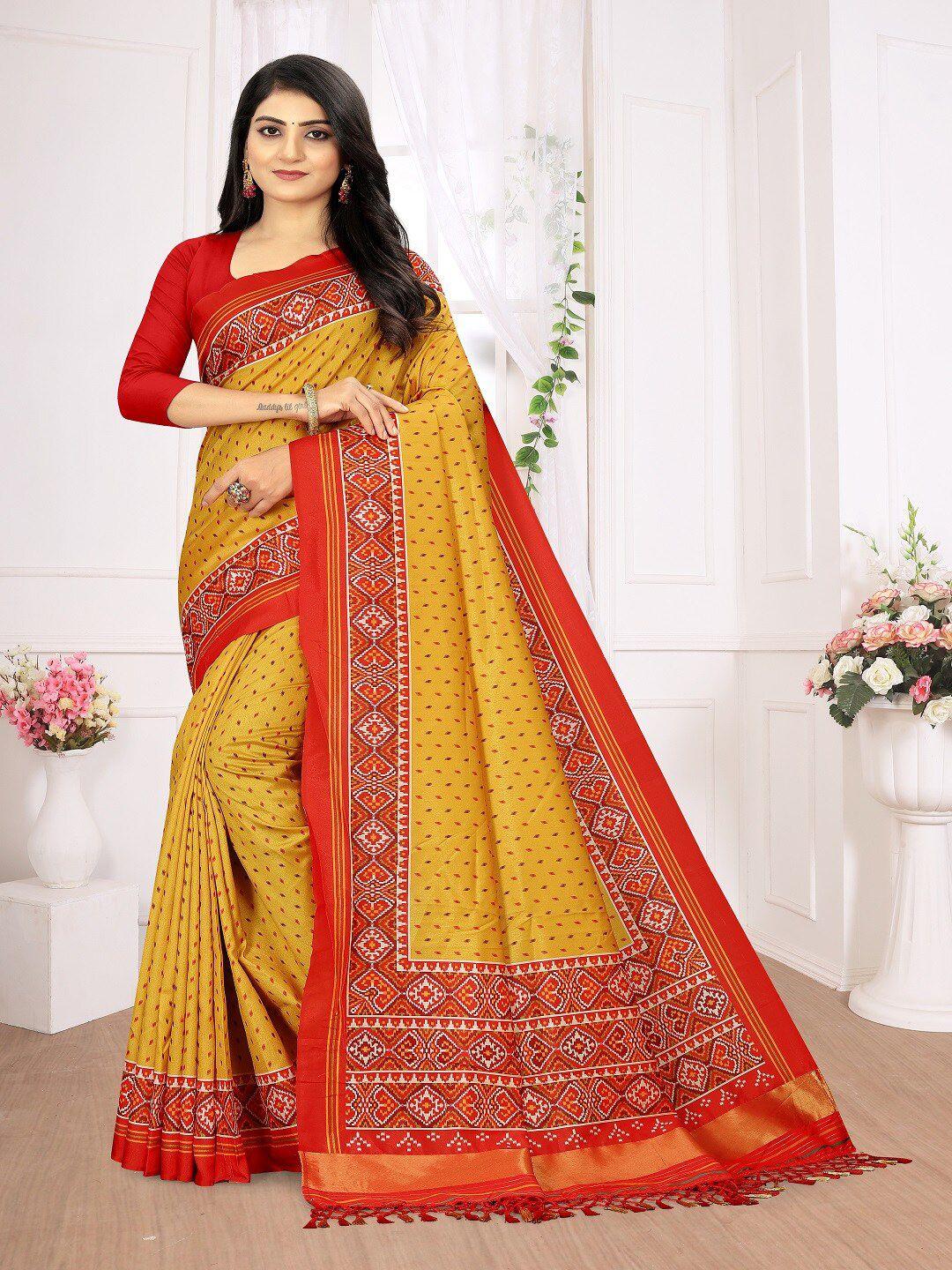 aryze ethnic motifs silk blend saree