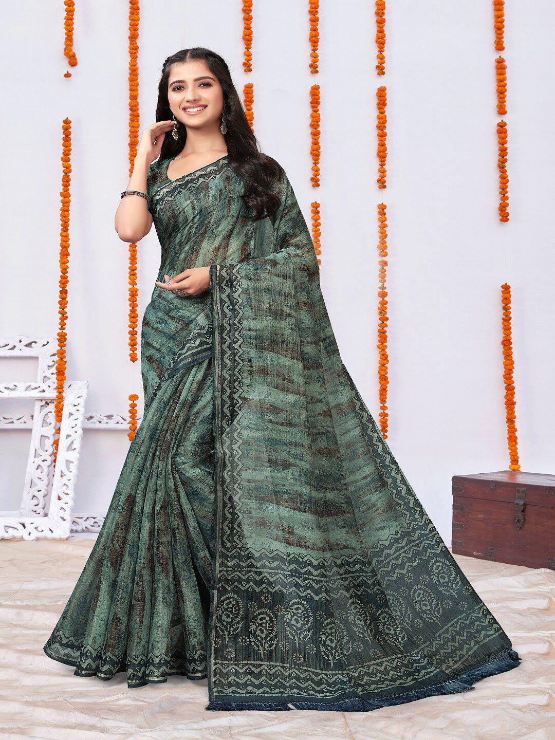 aryze ethnic motifs zari silk blend saree