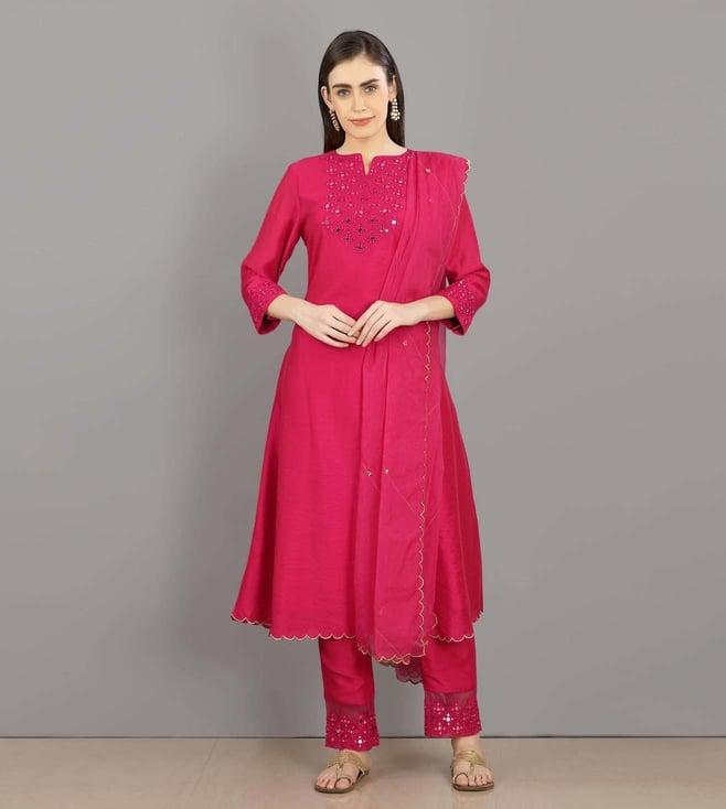 asaga anum rani embroidery kurta set