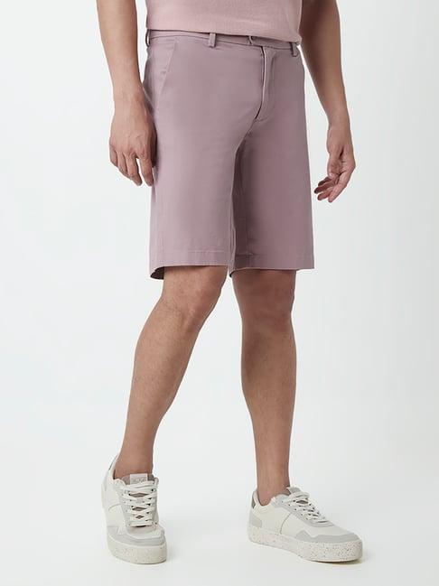 ascot by westside dusty pink relaxed-fit  shorts