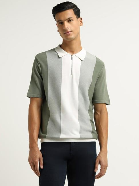 ascot by westside green relaxed fit polo t-shirt