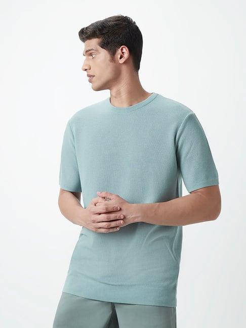 ascot by westside sage pure cotton relaxed-fit t-shirt