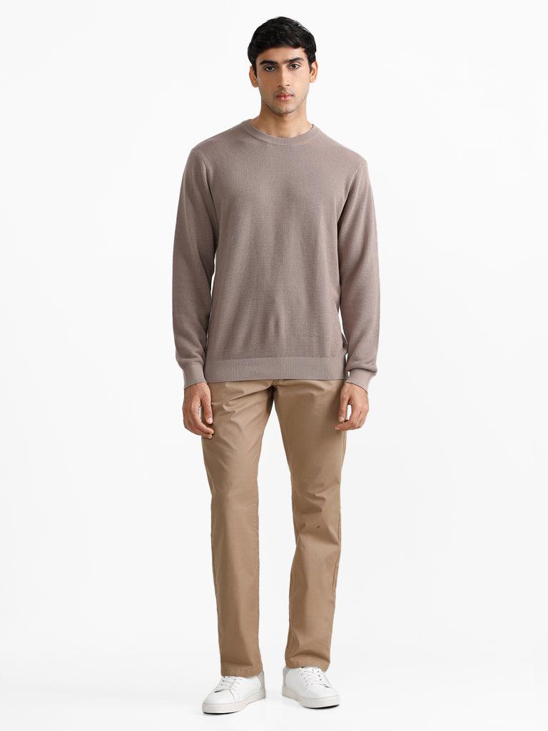 ascot taupe zen relaxed fit sweater