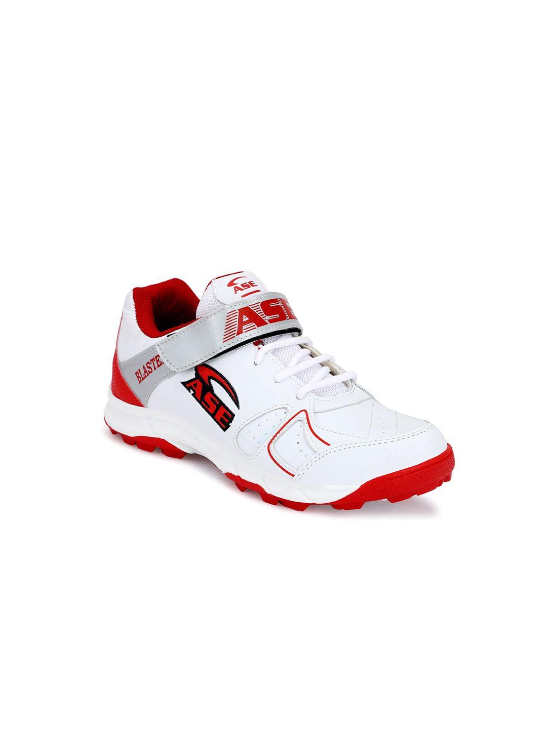 ase men red cricket non-marking shoes