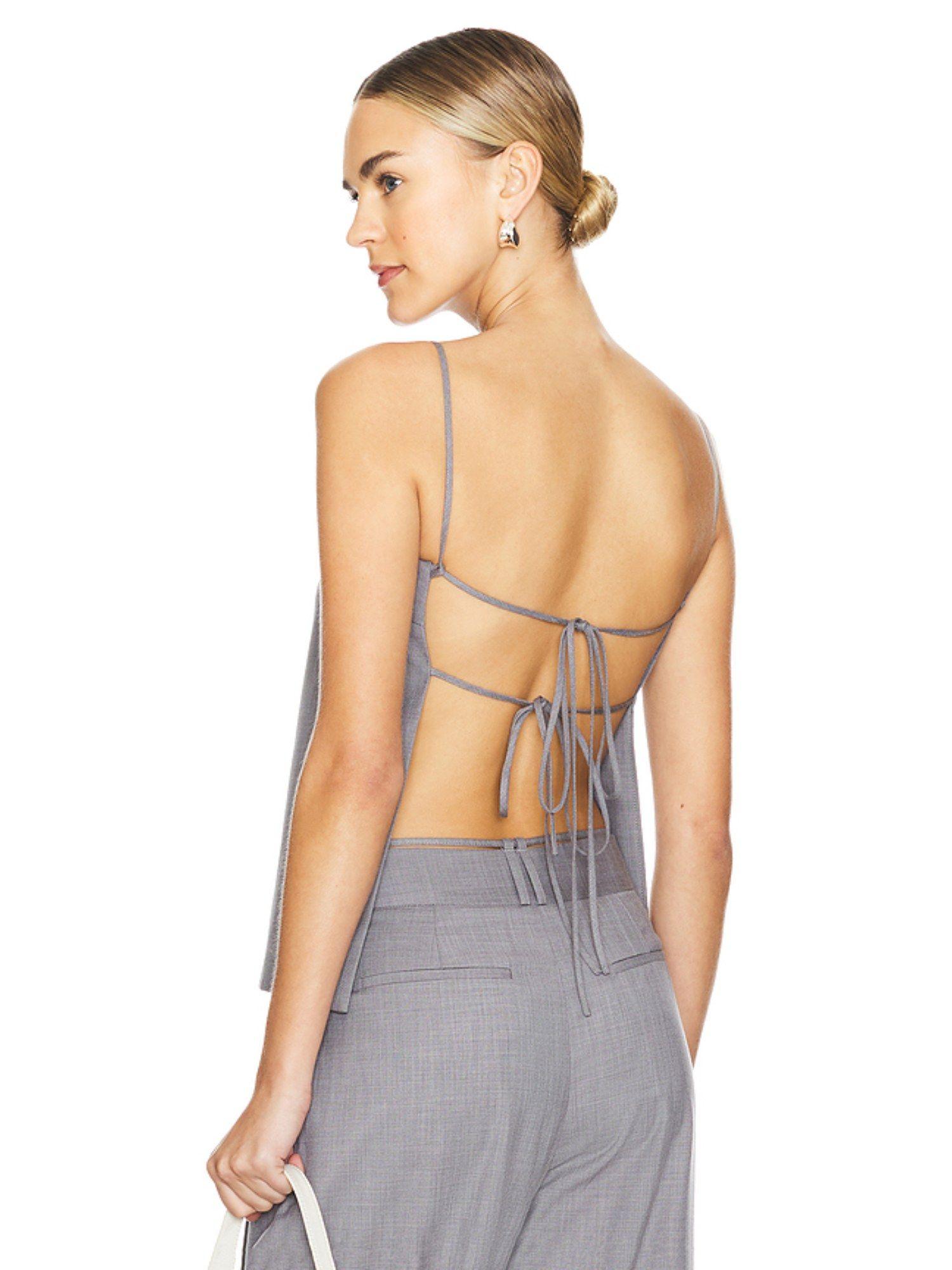 asher open tie back top
