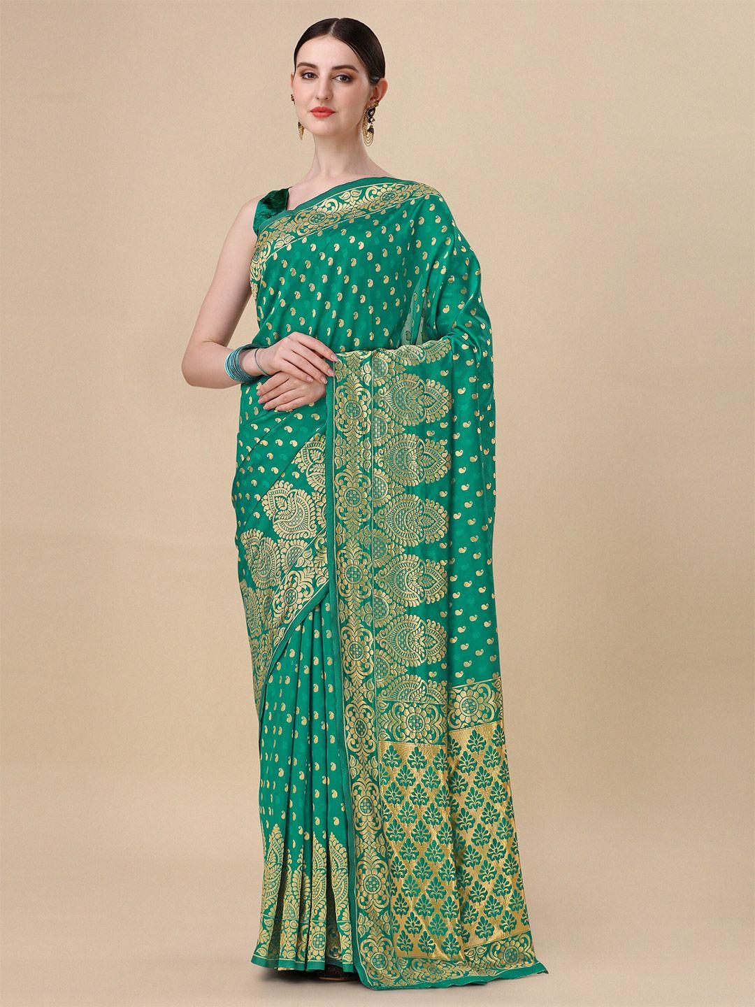 ashiya fab ethnic motifs woven design zari kanjeevaram saree