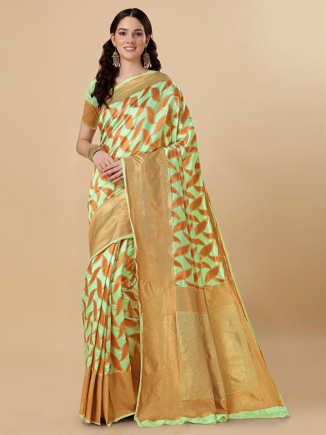 ashiya fab geometric woven design zari kanjeevaram saree