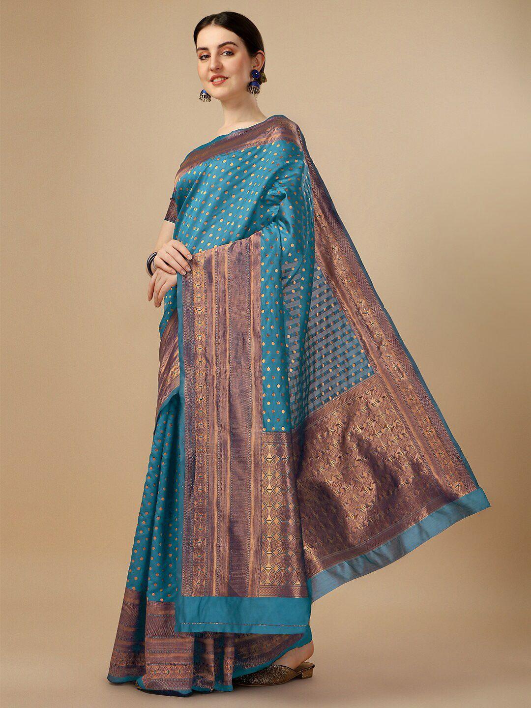 ashiya fab woven design ethnic motifs zari kanjeevaram saree